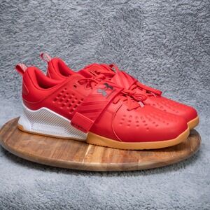 UNDER ARMOUR UA MENS REIGN LIFTER RED WHITE WEGHTLI ETING 3023735 602 SZ 15 SHOE